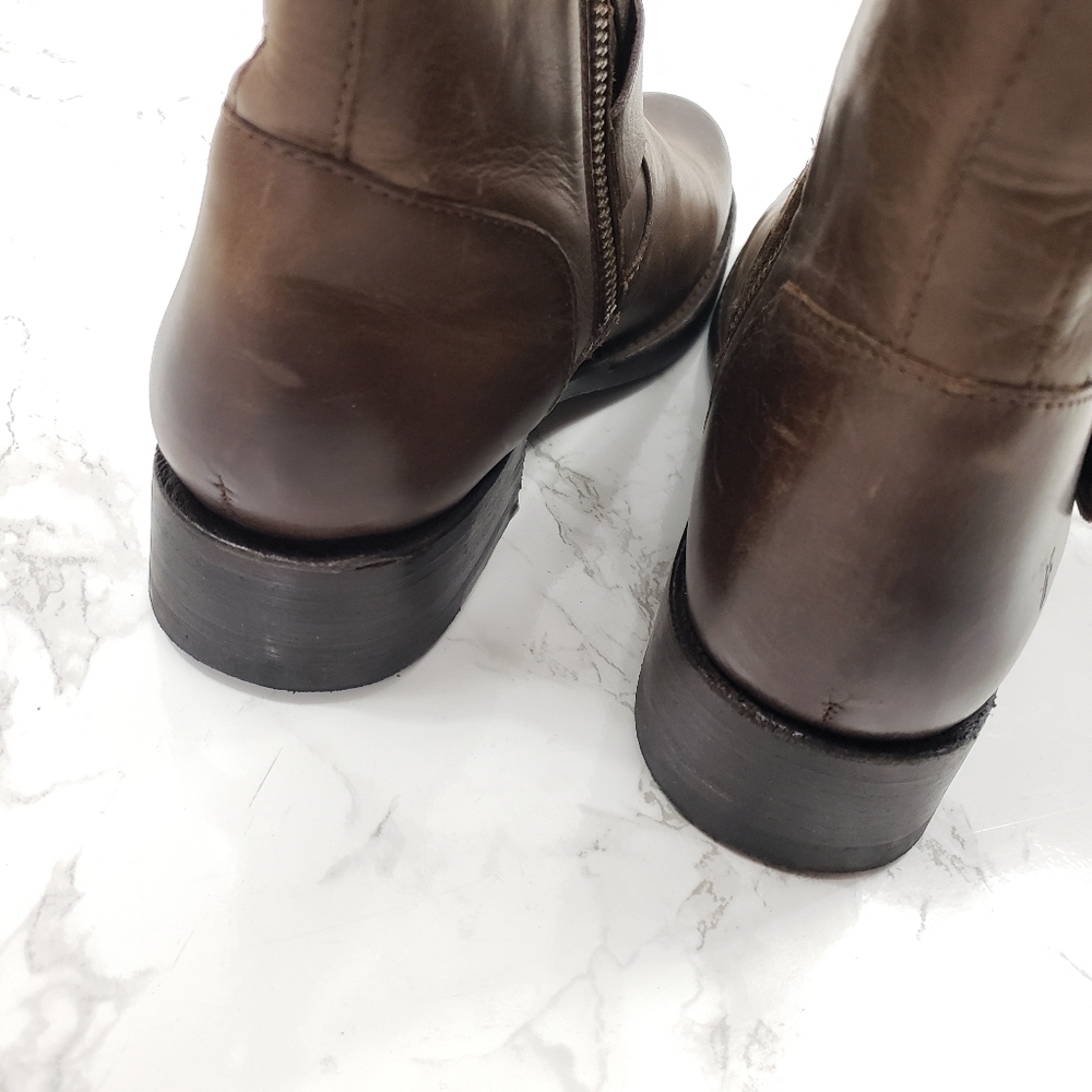 Frye Vicky Engineer Leather Moto Boots  6 NEW - Picture 4 of 13